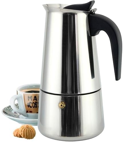 Cafeteira de aço inoxidável Moka Pot Italiana 9 xícaras/425 g